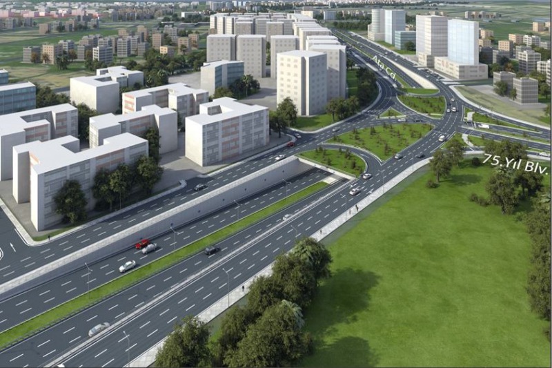 BURSA NİLÜFER İLÇESİ ATA BULVARI VE 75. YIL BULVARI KESİŞİMİ KAVŞAK VE ALT GEÇİT AYDINLATMA PROJESİ